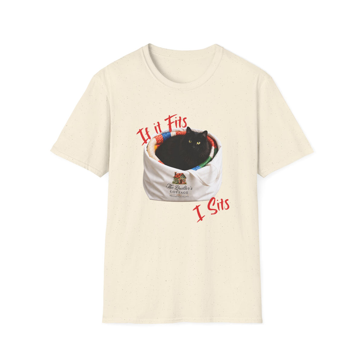 If It Fits, I Sits Cat T‑Shirt