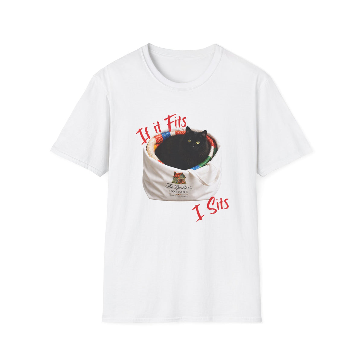 If It Fits, I Sits Cat T‑Shirt