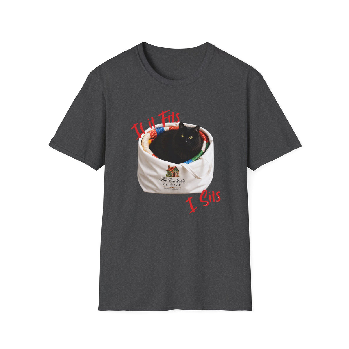 If It Fits, I Sits Cat T‑Shirt