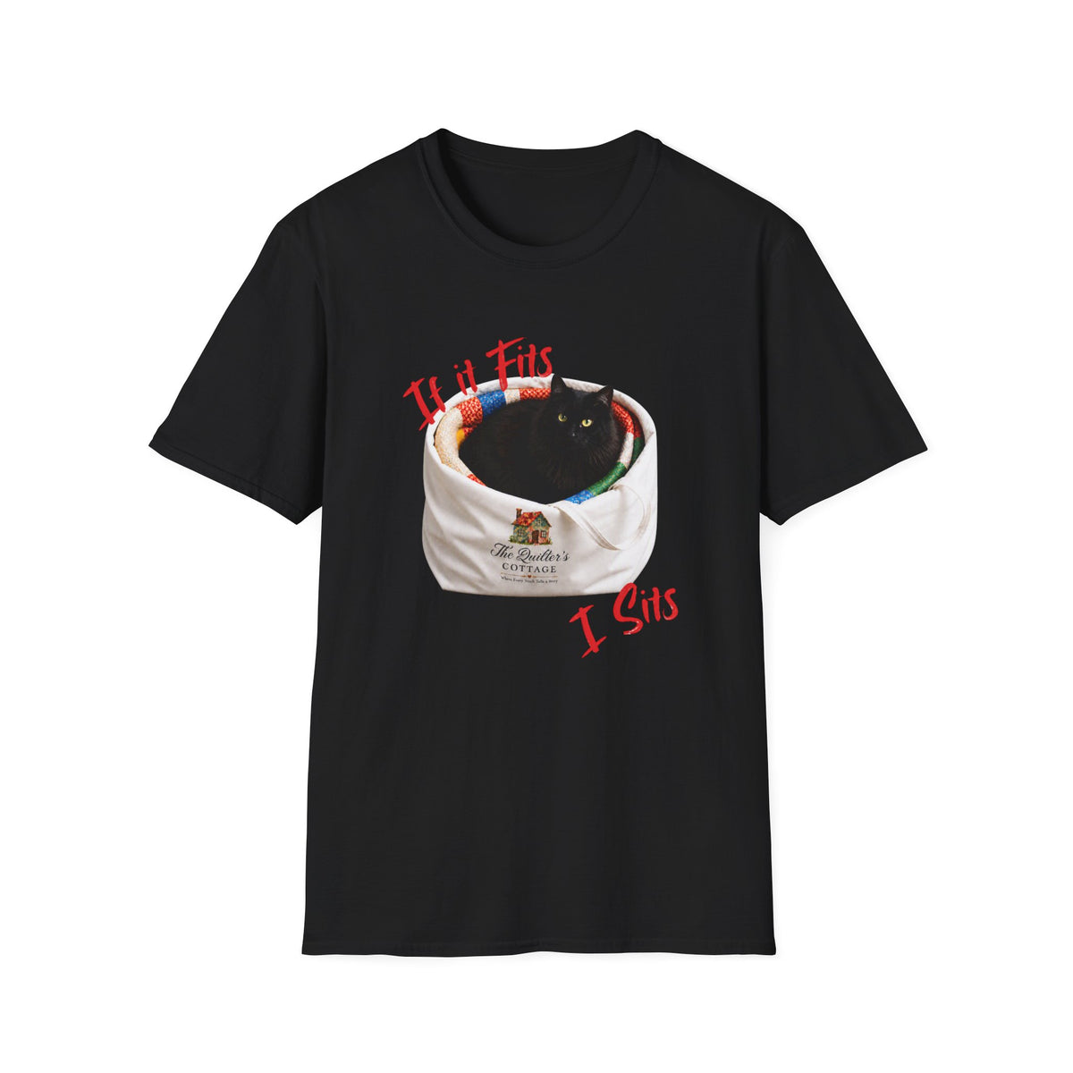 If It Fits, I Sits Cat T‑Shirt
